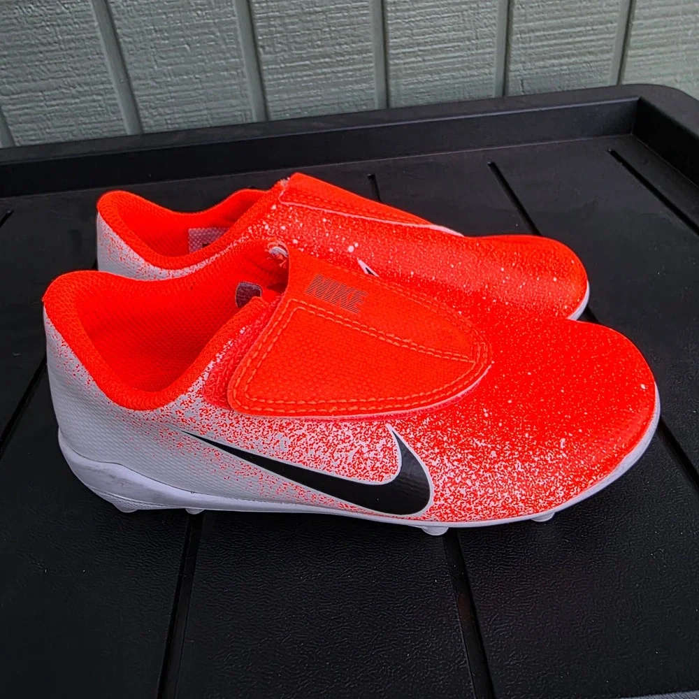 Nike Mercurial Vapor 12 Club MG Neon Orange White AH7351-801 Kids 11C